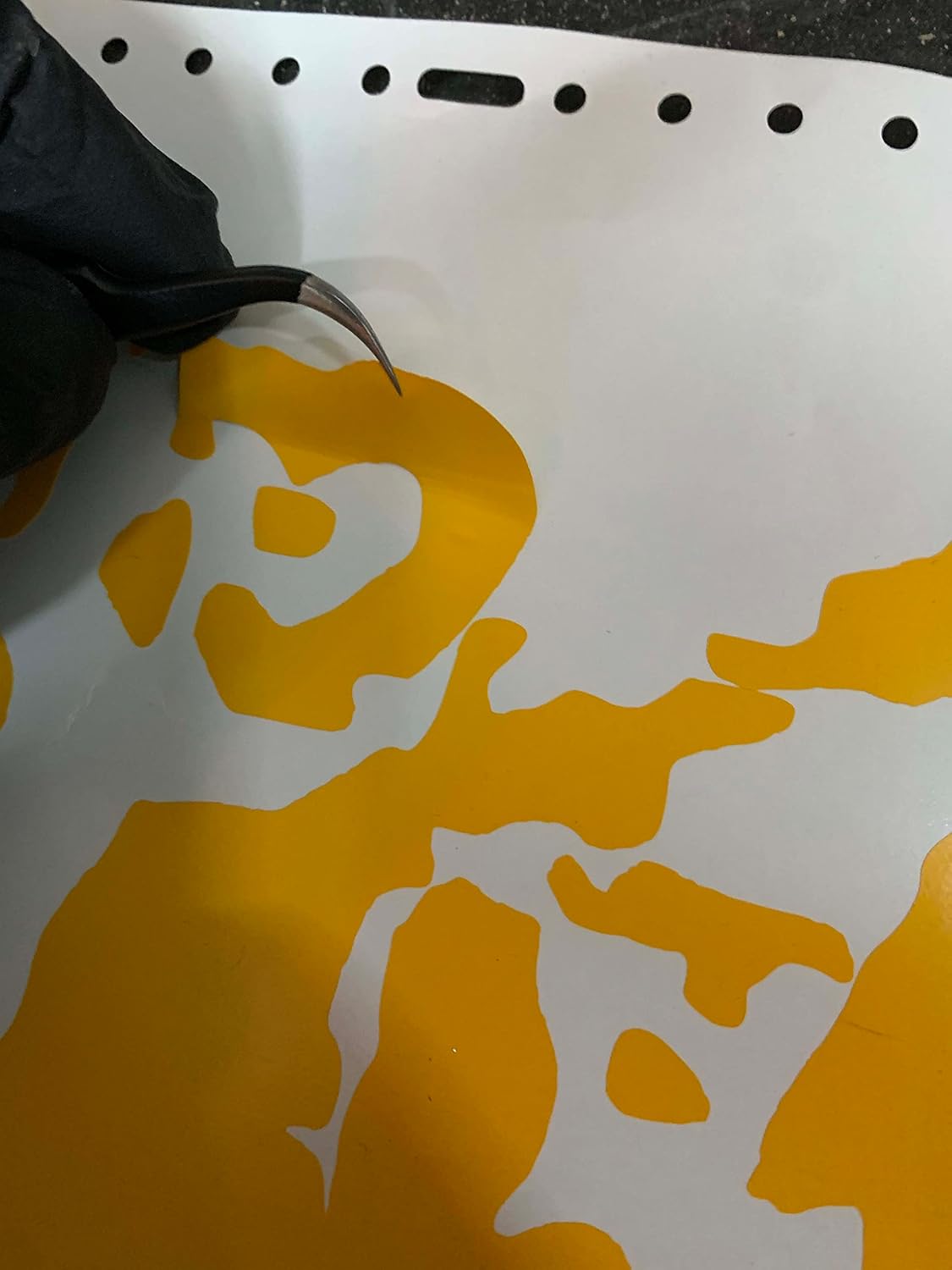 Splinter Camo 7x11 Vinyl Stencil for Cerakote, Gunkote, Duracoat Application in at NPR