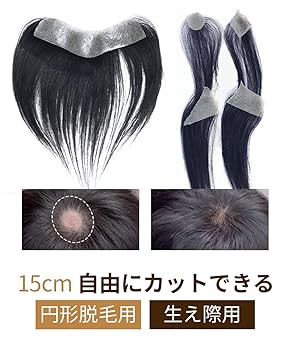 円形脱毛　火傷等のカバーに　人毛100%　ダークブラウン　カツラシート 楽天市場】円形脱毛症 人毛100% 部分ウィッグ トップカバー
