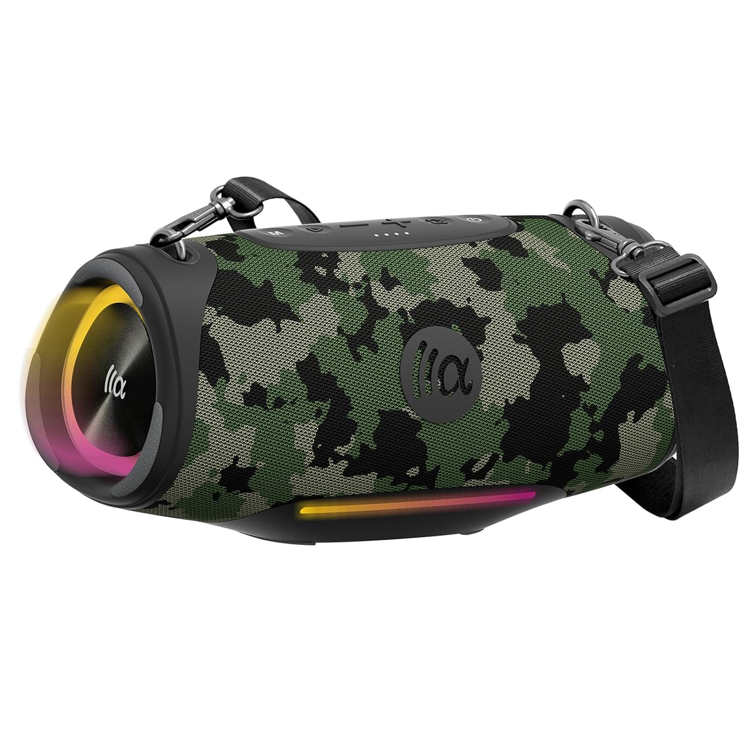 TAZATA Portable Bluetooth Speaker 80W RMS 120W Peak Loud Subwoofer Wireless Stereo with HD Sound 8H Playtime IPX7