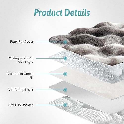 Miniatura 3 de Funda de sofá lavable para perros, funda ultrasuave de piel sintética para sofá de mascotas, protector de asiento de automóvil, alfombra líquida a