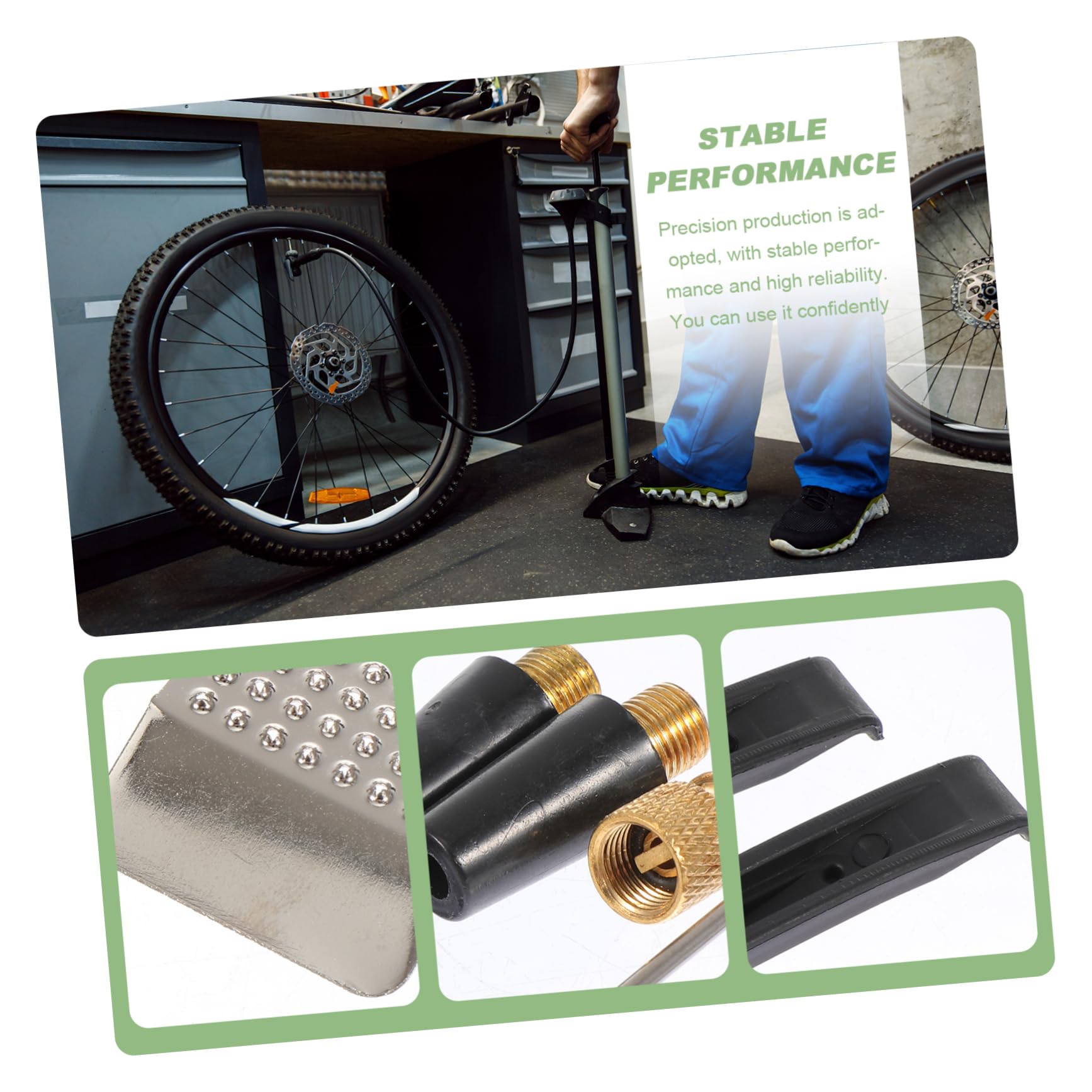 Toyvian 2 Sets Multi Functional Tire Patch Tool Bike Repair Kit for Portable Cycling Tire Maintenance Tools