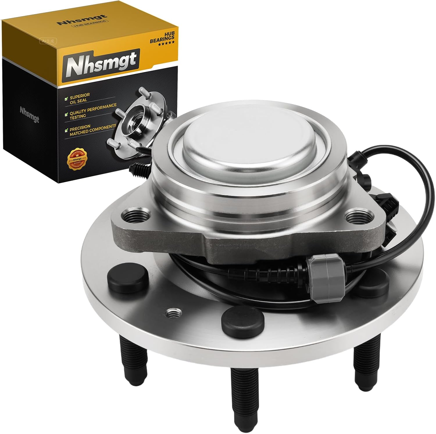 515097 Front Wheel Hub Bearing w/ABS Compatible with RWD Silverado 1500 Sierra 1500 Tahoe Suburban 1500 Yukon Avalanche 2007-2013 Yukon XL 2007-2014 Escalade 2007-2014 6-Lug