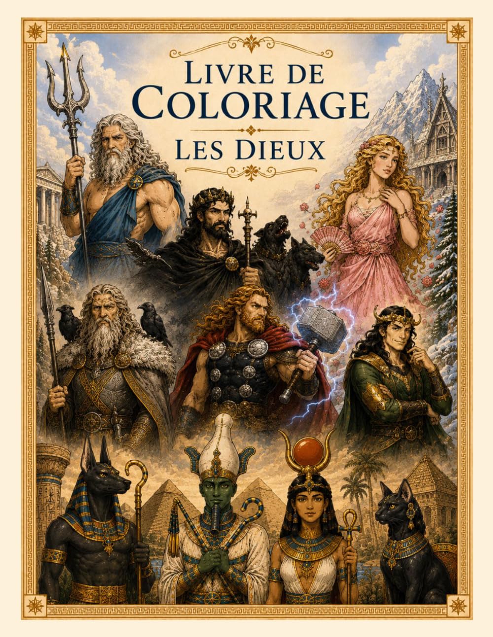 Livre De Coloriage: Les Dieux