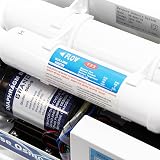 Naturewater NW-RO50-D1 – Système d'Osmose Inverse (RO) à 5 étapes – 190 l/jour 50 GPD – avec pompe booster – Montage mural, Sous évier – Osmoseur Filtration Purification Filtre à Eau potable robinet - 6