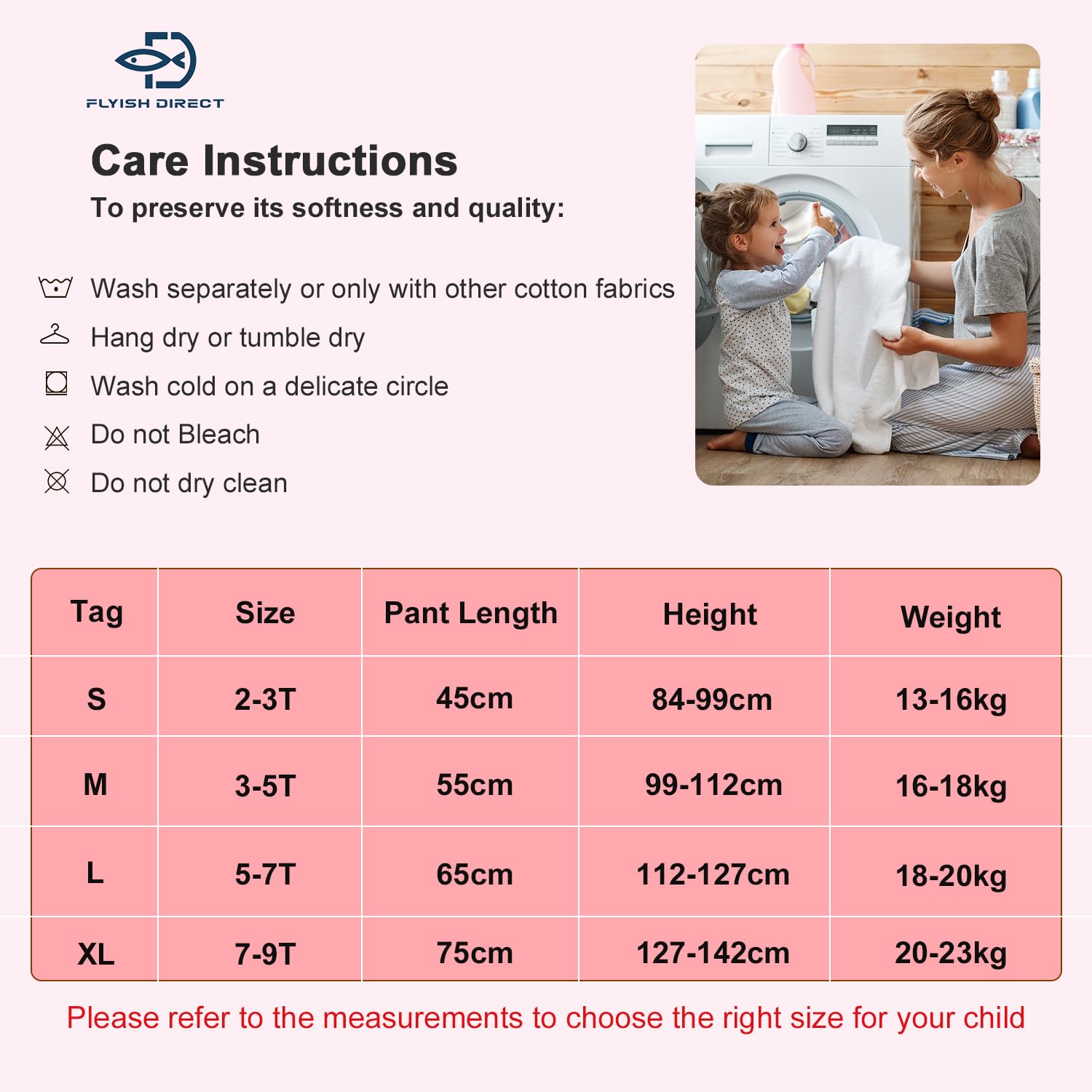 FLYISH DIRECT Pantalones de Entrenamiento Nino Algodón, Pantalones para Pañales Niño Reutilizables, Braguita de Entrenamiento Niño, 2 Piezas, Unicornio Fresa, S, 2-3 años