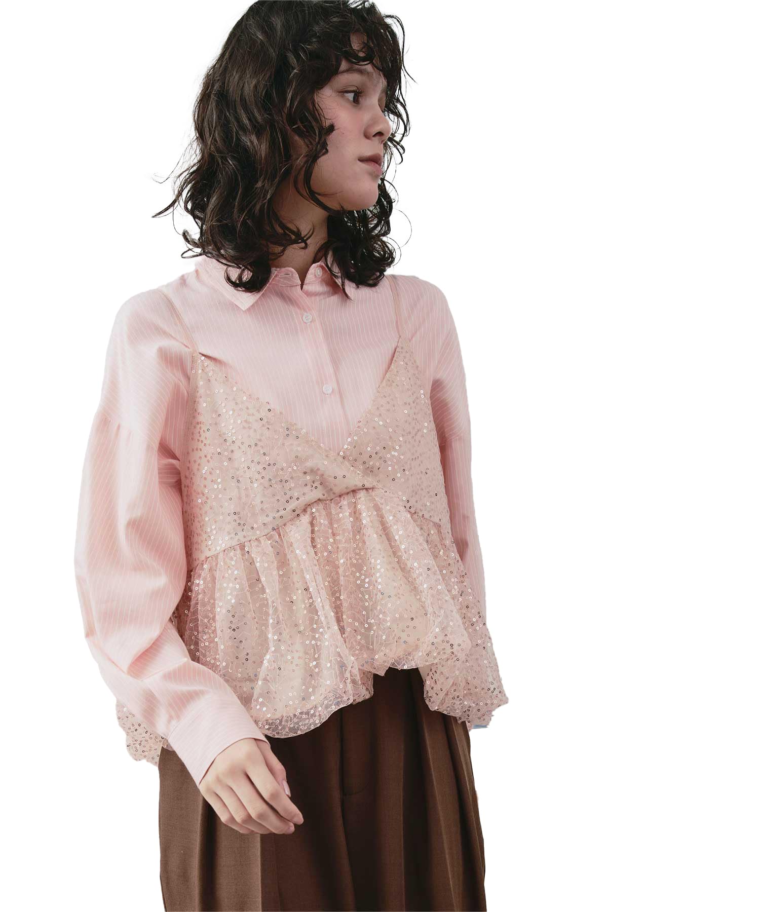 Amazon | [ティティベイト] ヘム バルーン スパンコール