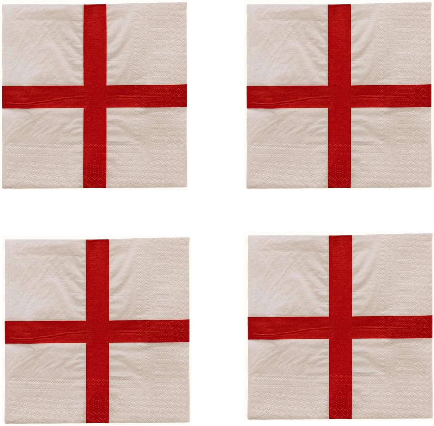 50Pcs Printed 2Ply Paper Napkins St Party Supplies for England