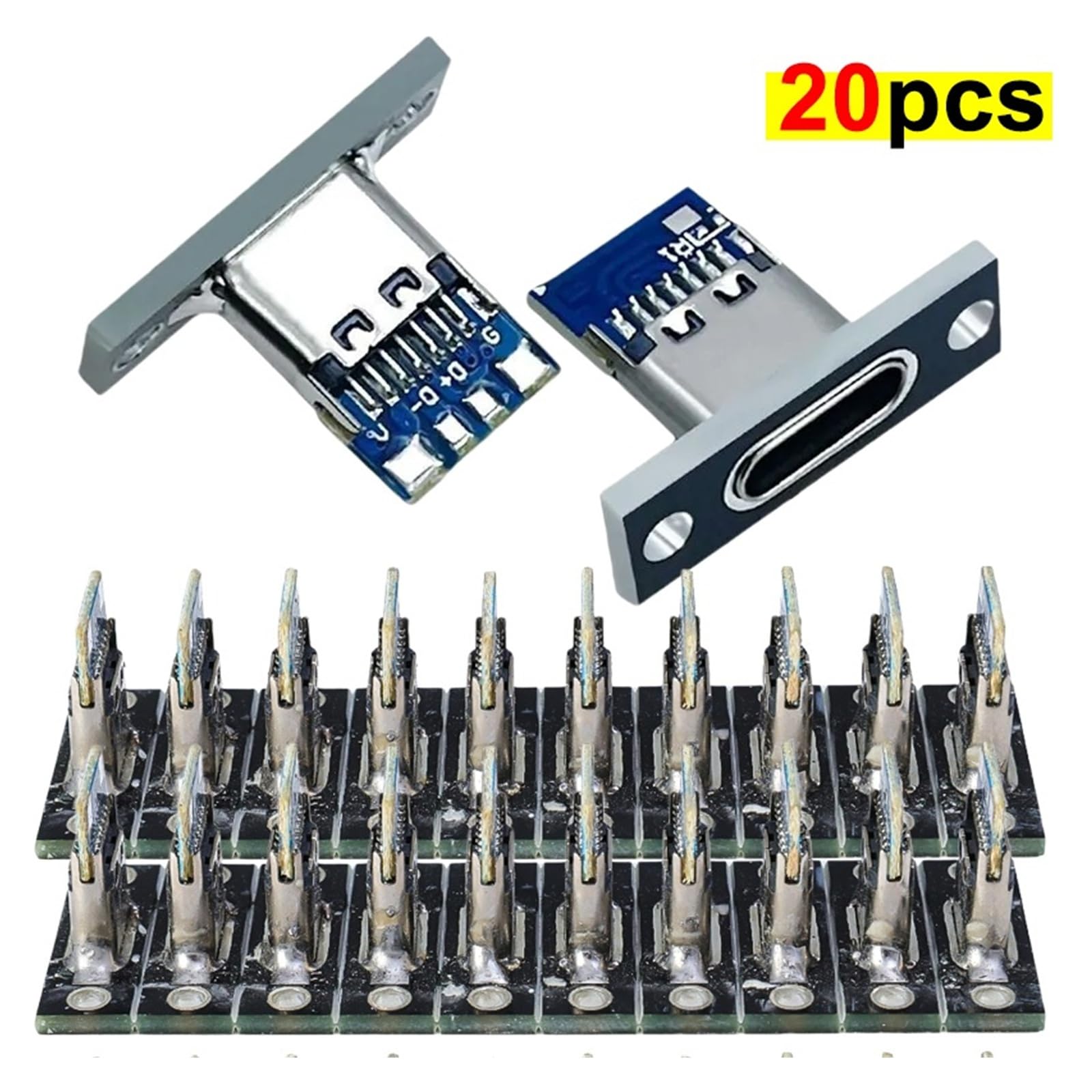 USB-C 3.1 Screw-Fix żeńskie gniazdo 2/4-pinowe złącze ładowania 5-20 szt