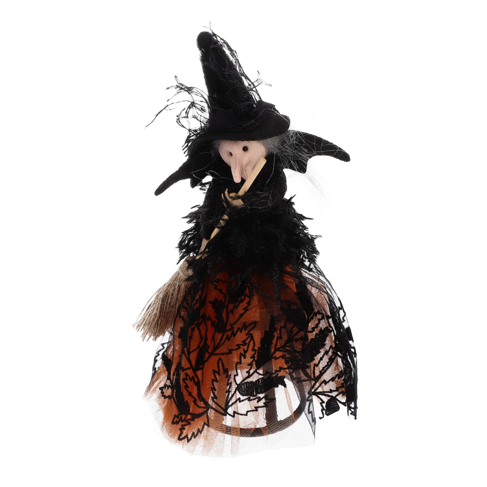Amosfun 3pezzi Decorazione Halloween Streghetta Per Decorazione Per Halloween Statuetta Streghetta Per
