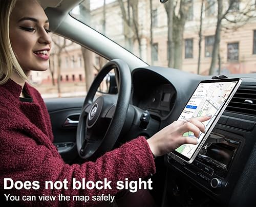 Miniatura 2 de GDZN Soporte para tablet con ranura para CD de automóvil, soporte para tableta de reproductor de CD ultra resistente, soporte de tableta de CD de