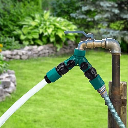 Miniatura 6 de Divisor de manguera de remojo, divisor de grifo, resistente de 2 vías, divisor de manguera y divisor de manguera, grifo de jardín, divisor de