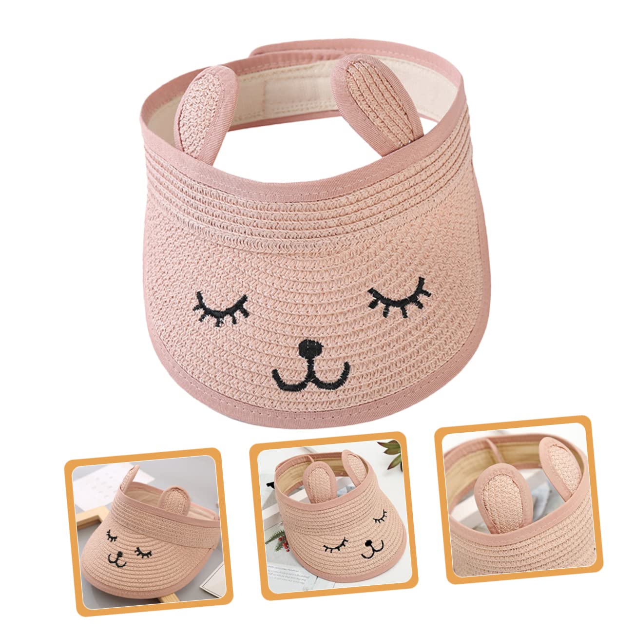 Beaupretty Sombrero De Copa Vacío Sombreros De Playa para Mujer Sombrero De ala Plegable Sombrero De Sol UV para Pequeños Sombrero De Sol para Pequeños Sombrero De Visera Sombrero para