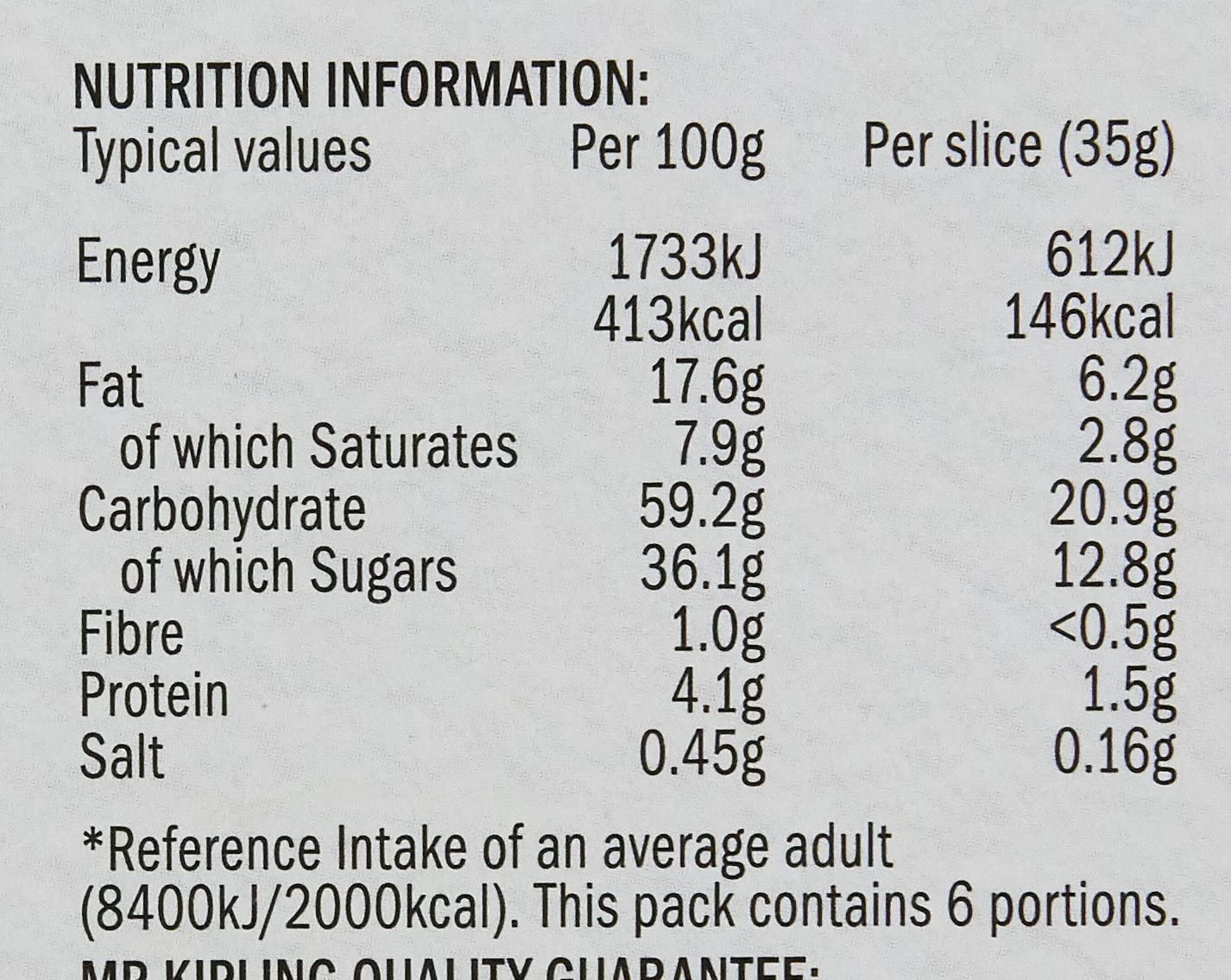 Mr Kipling Bakewell Slices 150g