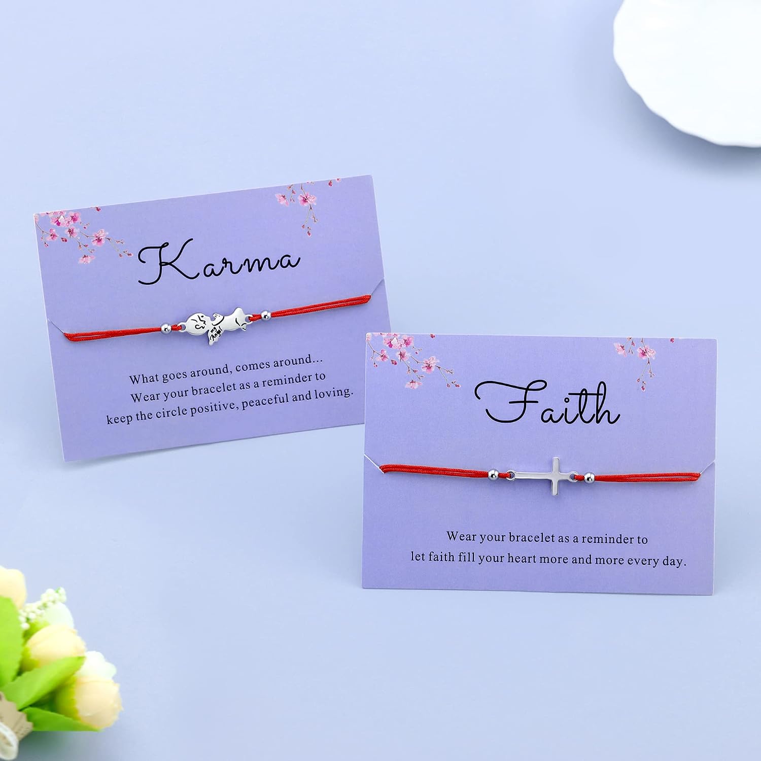 Bowisheet Good Luck Hosreshoe Charm Bracelet Handmade Red Cord Ajustable Bracelet Horse Lover Gift Christmas Gift