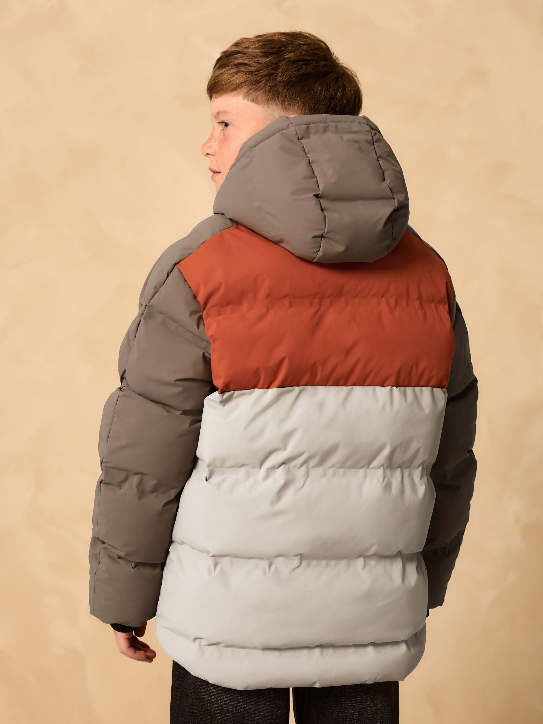 NEXT Jungen Wasserabweisender Steppmantel mit Fleecfutter