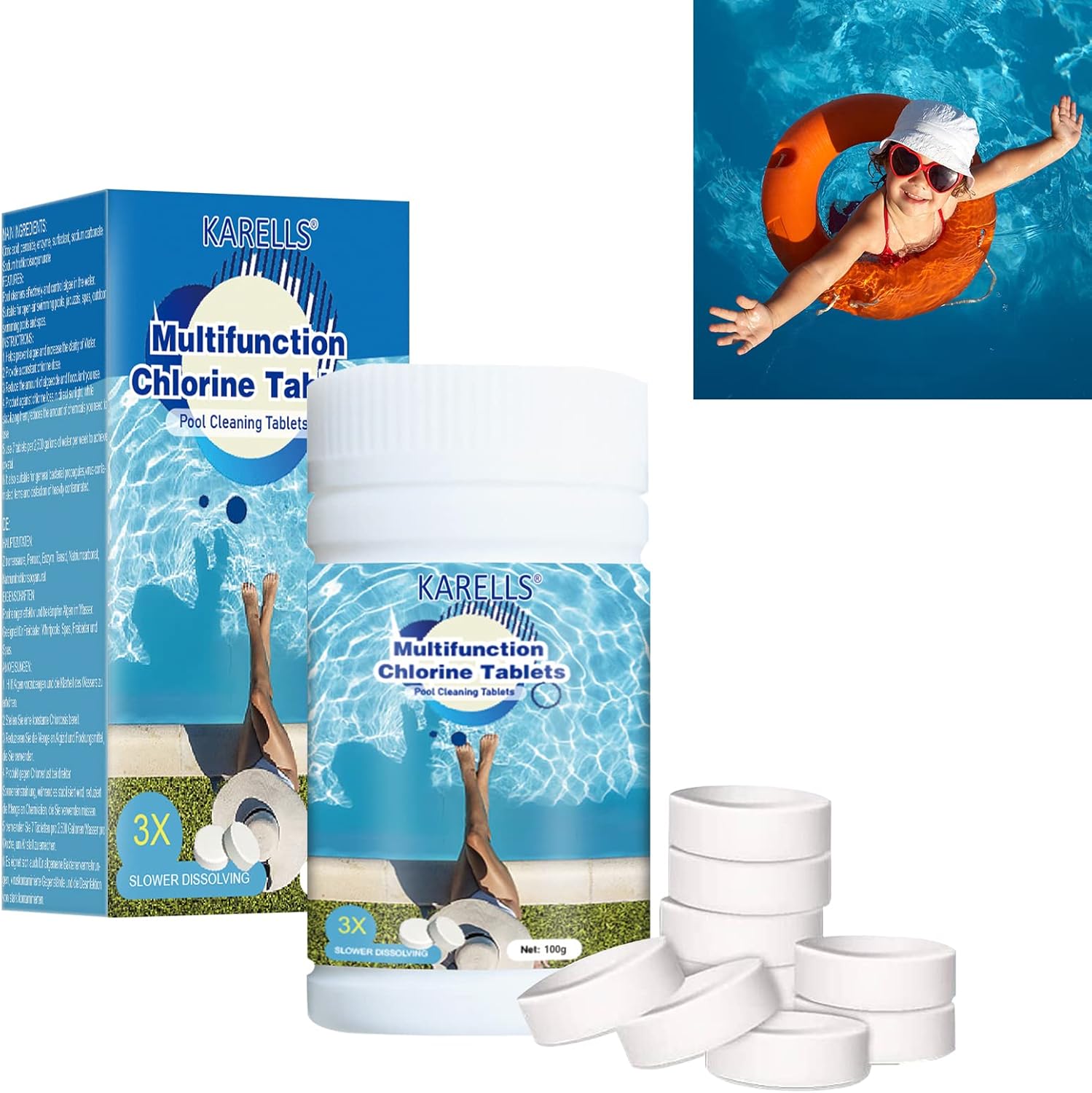 Pool Cleaning Tablets,Pool Reinigungstabletten,Pool Reinigungstabletten