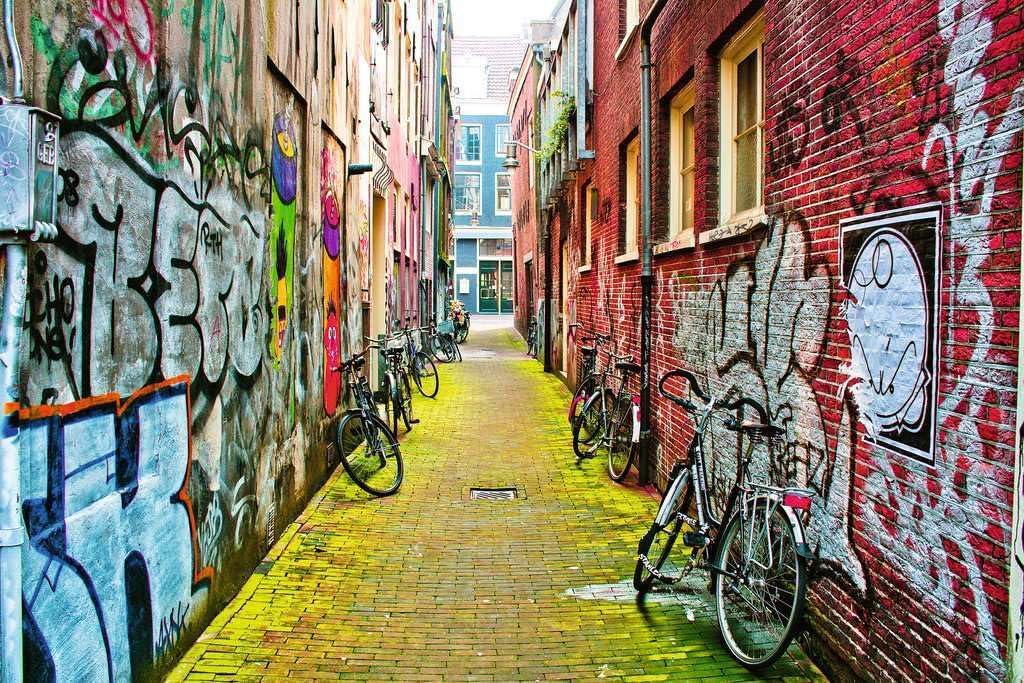Erwachsenenpuzzle 3000 Teile - Street Art in Amsterdam