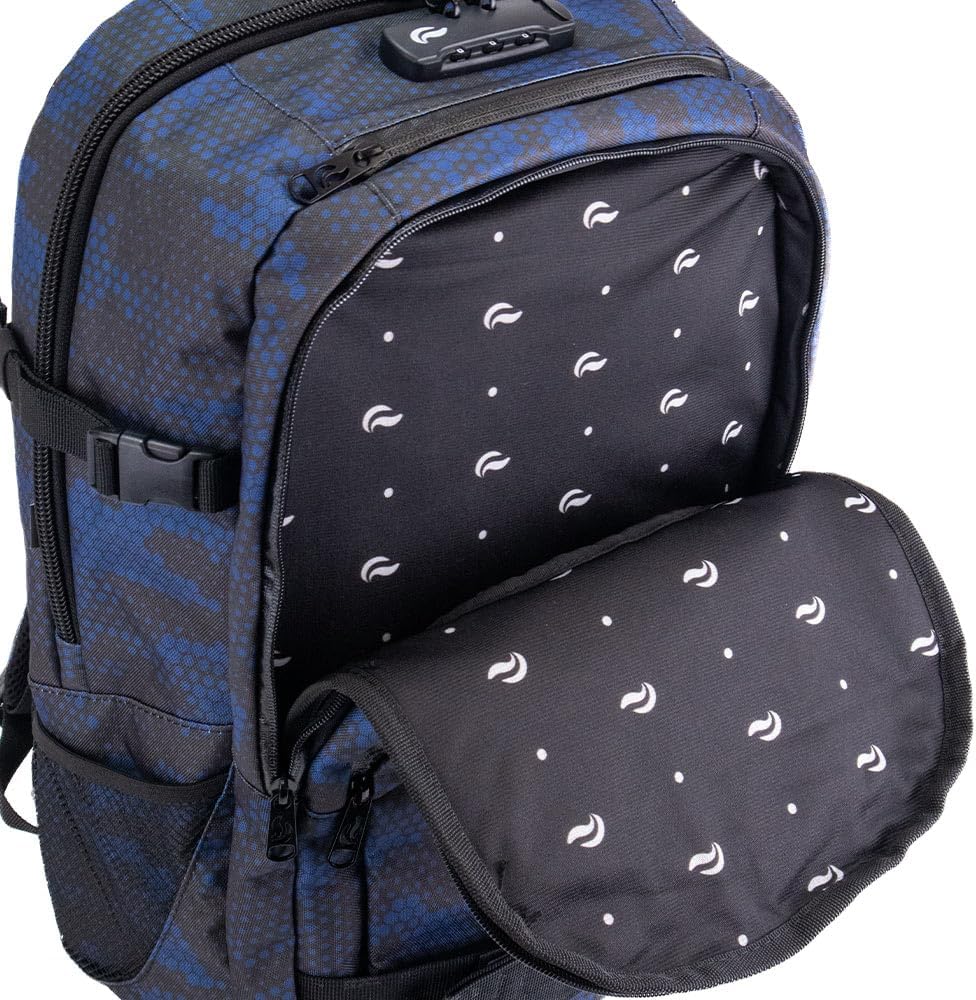 Skunk Nomad Skaters Backpack - Smell Proof - Weather Resistant- With Combination Lock