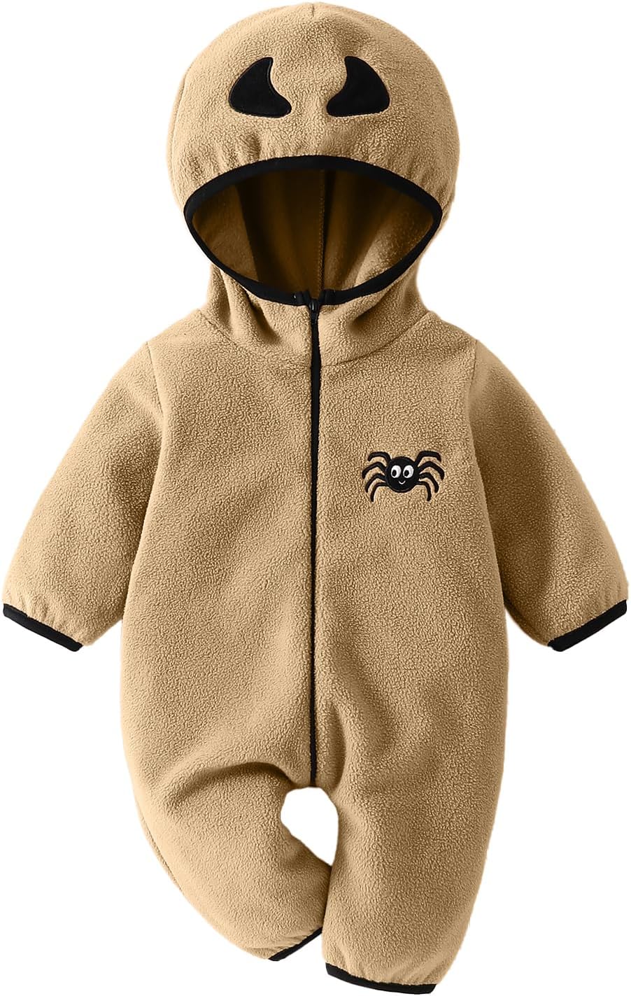 Nicoxijia Toddler Baby Halloween Costume Cute Hooded Jumpsuit Zipper Snowsuit Romper Fuzzy Fall Winter Animal Cosplay Outfit