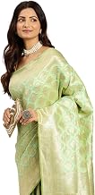 AMIRAT Ethnic motifs Golden and silver zari weaving banarasi silk saree | kanjeevaram silk saree with blouse piece