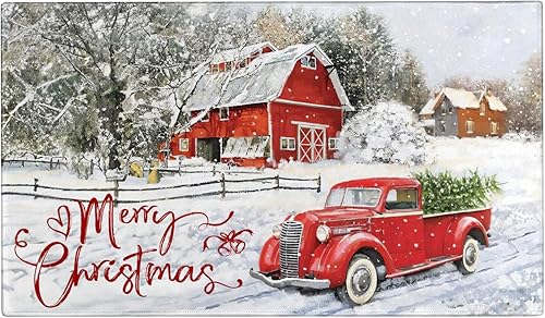 Tapete antideslizante para puerta de primavera y verano, diseño de flores y mariposas para interiores y exteriores, para entrada, porche, granja,