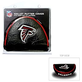 Team Golf NFL Atlanta Falcons Golf Mallet Putter Cover Golf Club Mallet Putter Headcover, Fits Most Mallet Putters, Scotty Cameron, Daddy Long Legs, Taylormade, Odyssey, Titleist, Ping, Callaway