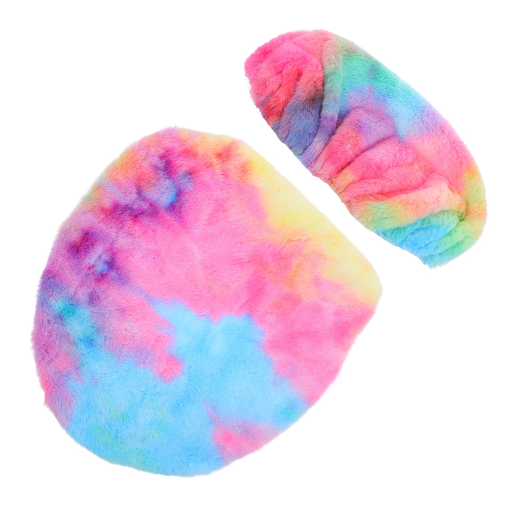 Luxshiny 1Set Vibrant Tie Dye Plush Toilet Lid Fluffy Cushion for Bathroom Stylish Decorative Tank Toilet Seat Covers Year Comfort Elegance