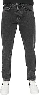 بنطلون جينز بقصة أساسية للرجال من قماش الدينيم TMNAW23JE00104 من ترينديول