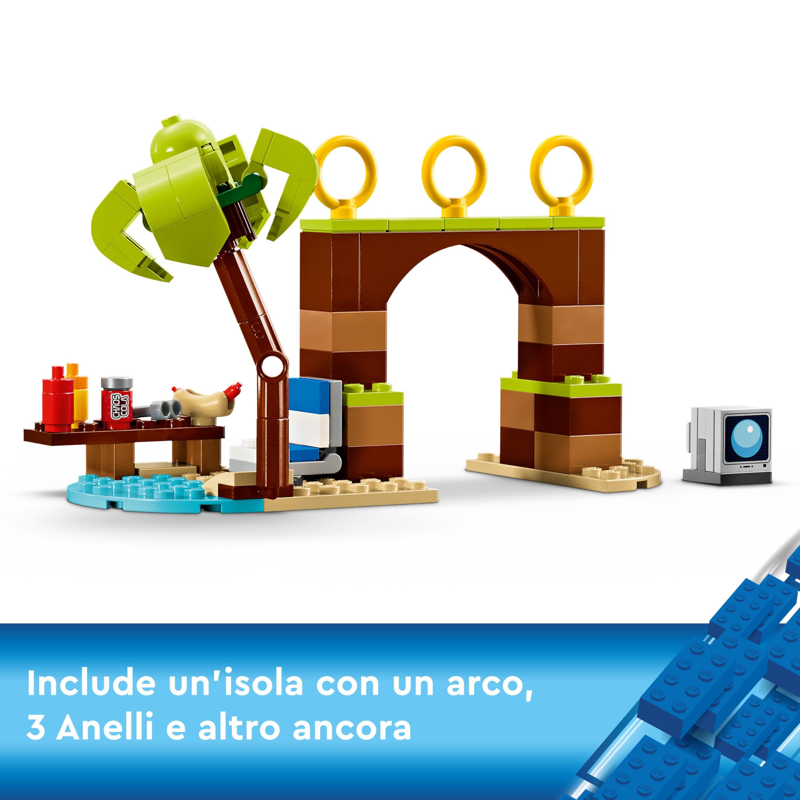 LEGO Sonic the Hedgehog Tails’ Adventure Boat Collectible Interactive Toy for 8 Plus Year Old Kids, Boys & Girls, Playset with Video Game Characters and Water Skis, Gamer Gift 76997