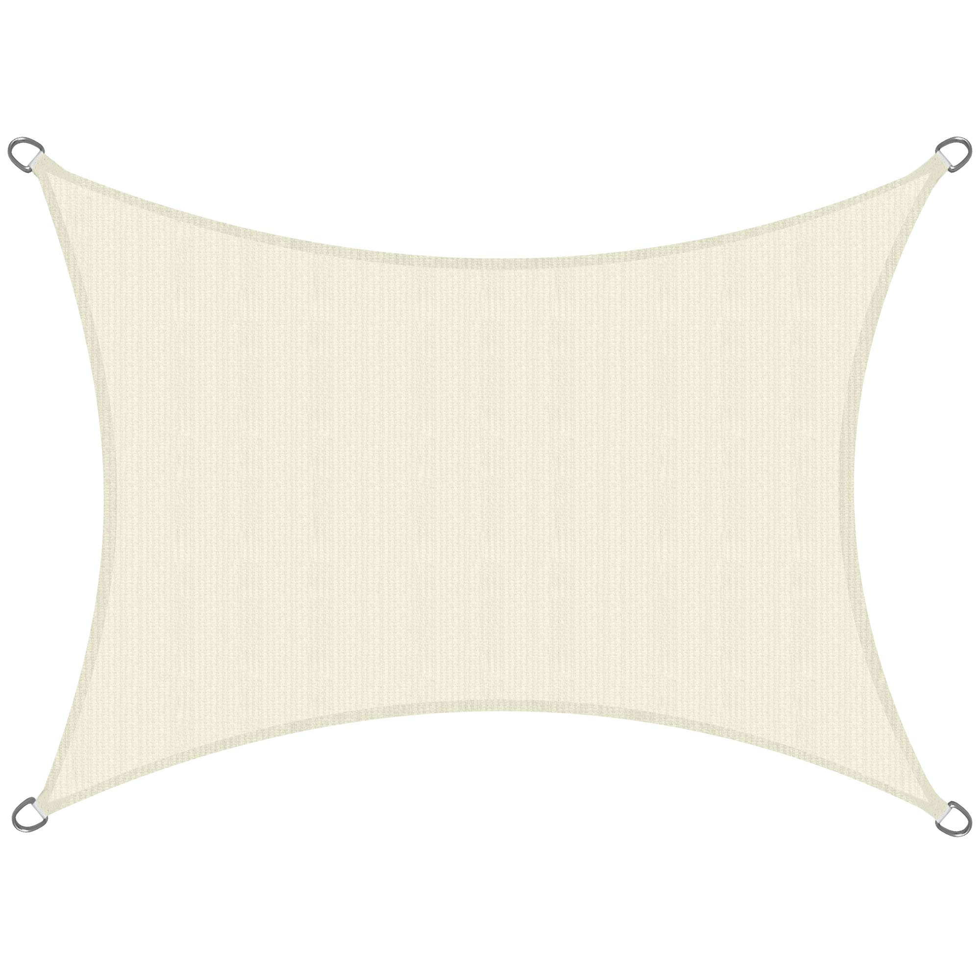 Voile d'ombrage rectangulaire 4x2 m beige Sol Royal SolVision HS9