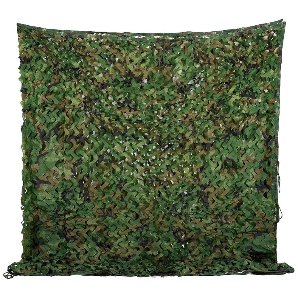 Rete mimetica, a doppio strato, tessuto mimetico impermeabile, adatto per decorazioni per feste a tema di caccia e militari, campeggio all'aperto, paesaggi forestali, ecc. 3 x 6 metri