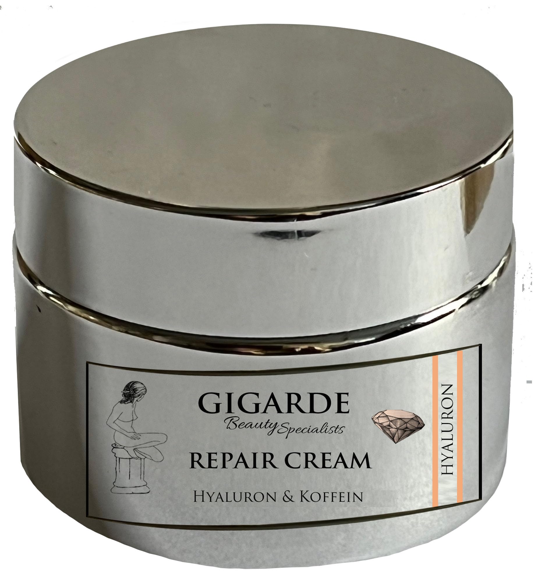 Repair Creme mit Aloe Vera, Hyaluron und Koffein, 50 ml
