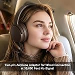 Casque Srhythm NiceComfort 35(2e génération) avec réduction de bruit, 4 haut-parleurs 40kHz | Son HD, 140 heures d'autonomie ultra-longue pour les voyages, Bluetooth 6.0, 5 microphones ENC, transparence, audio spatial, faible latence