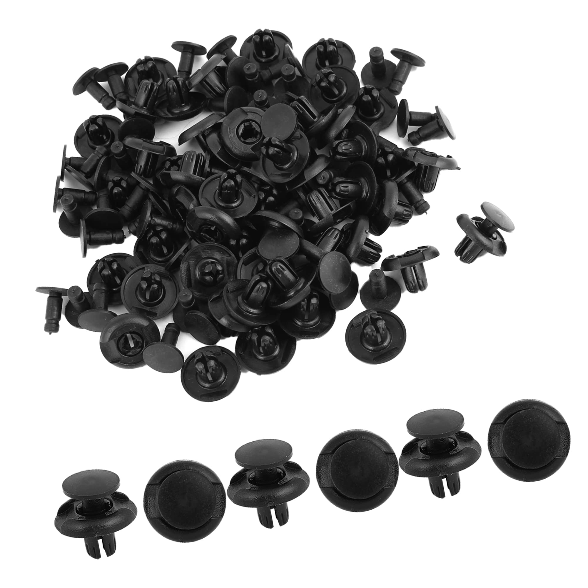 ABSOPRO Lot De 20 Rivets Plastique Voiture 6mm - Clips Anti-éclaboussure Garde-Boue Gris