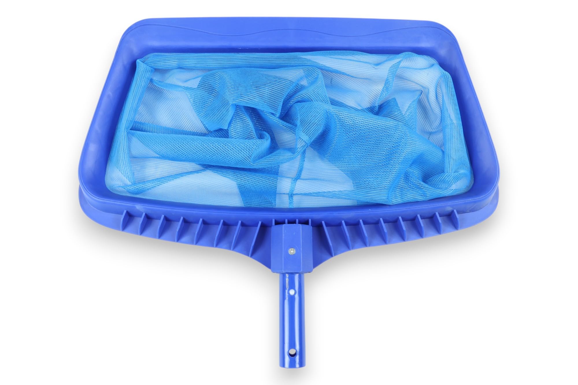HERSIG - Recoge Hojas para Piscina de Malla Fina para Hojas, Pelos e Insectos - Limpiador con Marco Reforzado de 43x28 cm y Conexión Universal
