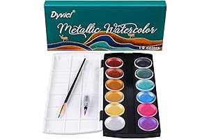 Dyvicl Glitter Metallic Watercolor Set: Bring Radiance to Your Art