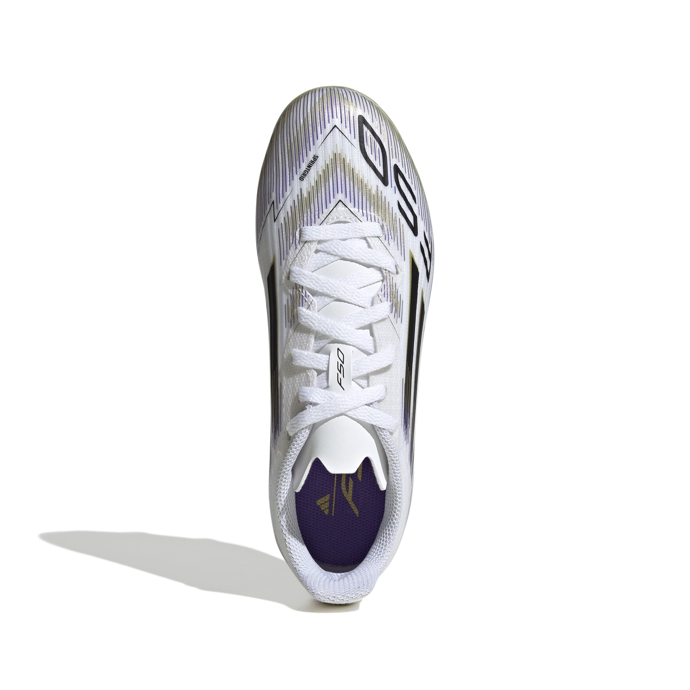 adidas Scarpe da calcio unisex per bambini, F50 League Firm Multi Ground, nero, taglia 36