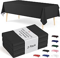 Vista 32 de Manteles de vinilo con reverso de franela, color sólido, calidad premium, impermeables.