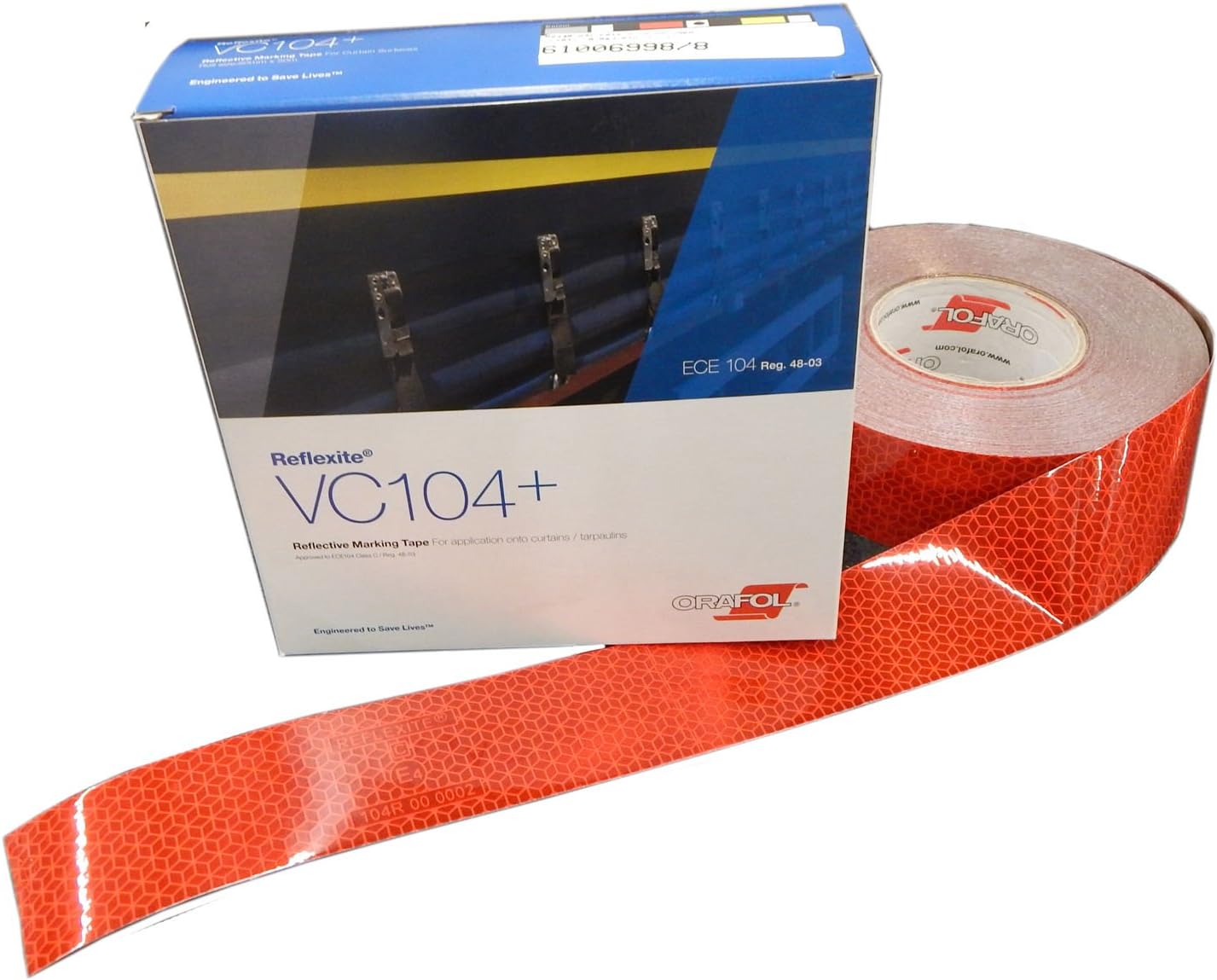 Reflexite 5 m x 50 mm Contour marking VC104 + Red Marking Tape, Orafol Oralite