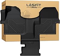 Vista 11 de LASFIT - Tapetes de suelo y maletero de auto, ajuste personalizado, de TPE, para todo tipo de clima, impermeable, juego completo, negros
