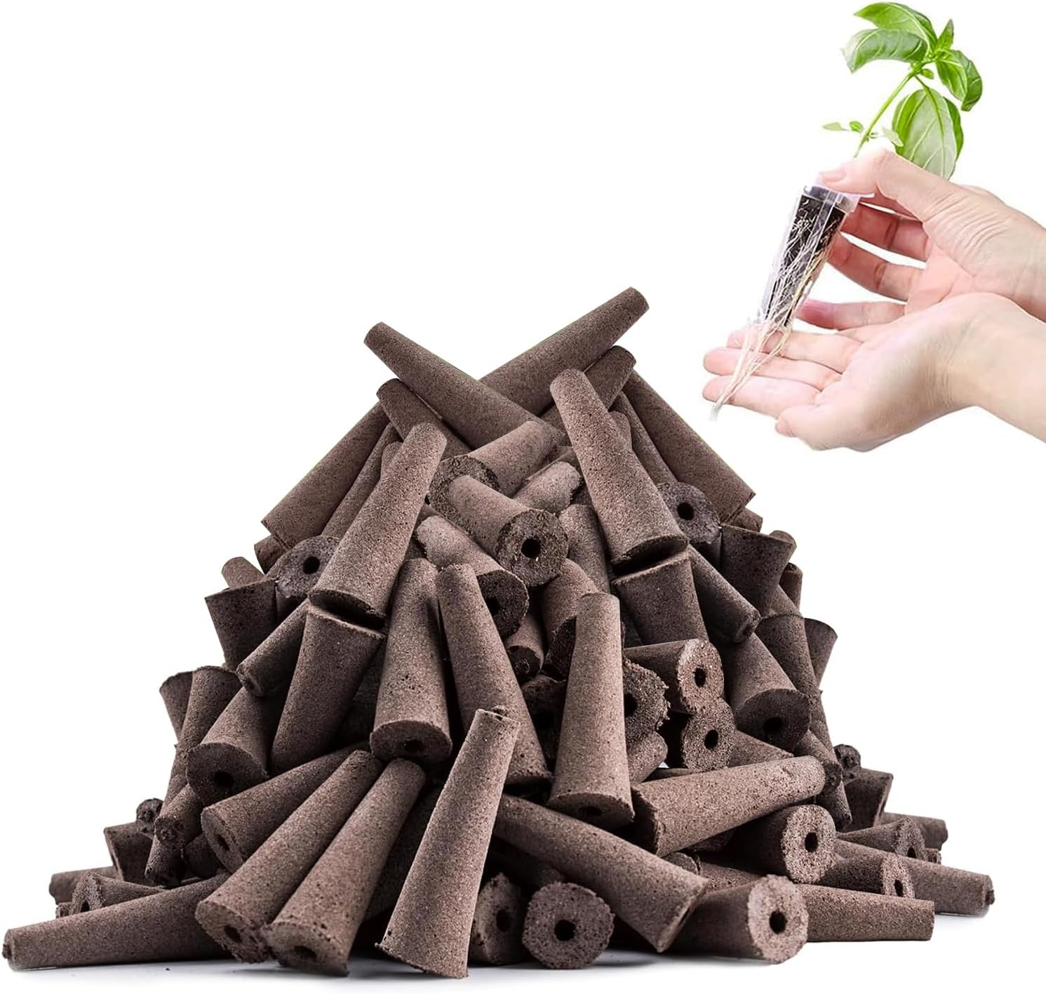 120 Pack Grow Sponges, Seed Pods Replacement Root Growth Sponges Compatible with AeroGarden, Moldy-Free, Sponges Kit for Hydroponic Indoor Garden System