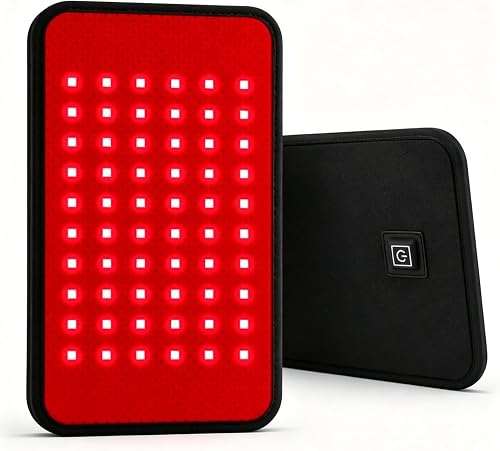 Red Therapy, Portable Home Use 60 LEDs 660nm 850nm Infrared Light Therapy Pad