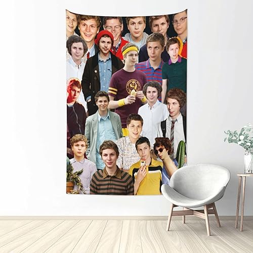 zyqubaw Tapiz de Michael Cera para colgar en la pared, póster para dormitorio, sala de estar, decoración de dormitorio universitario, habitación,