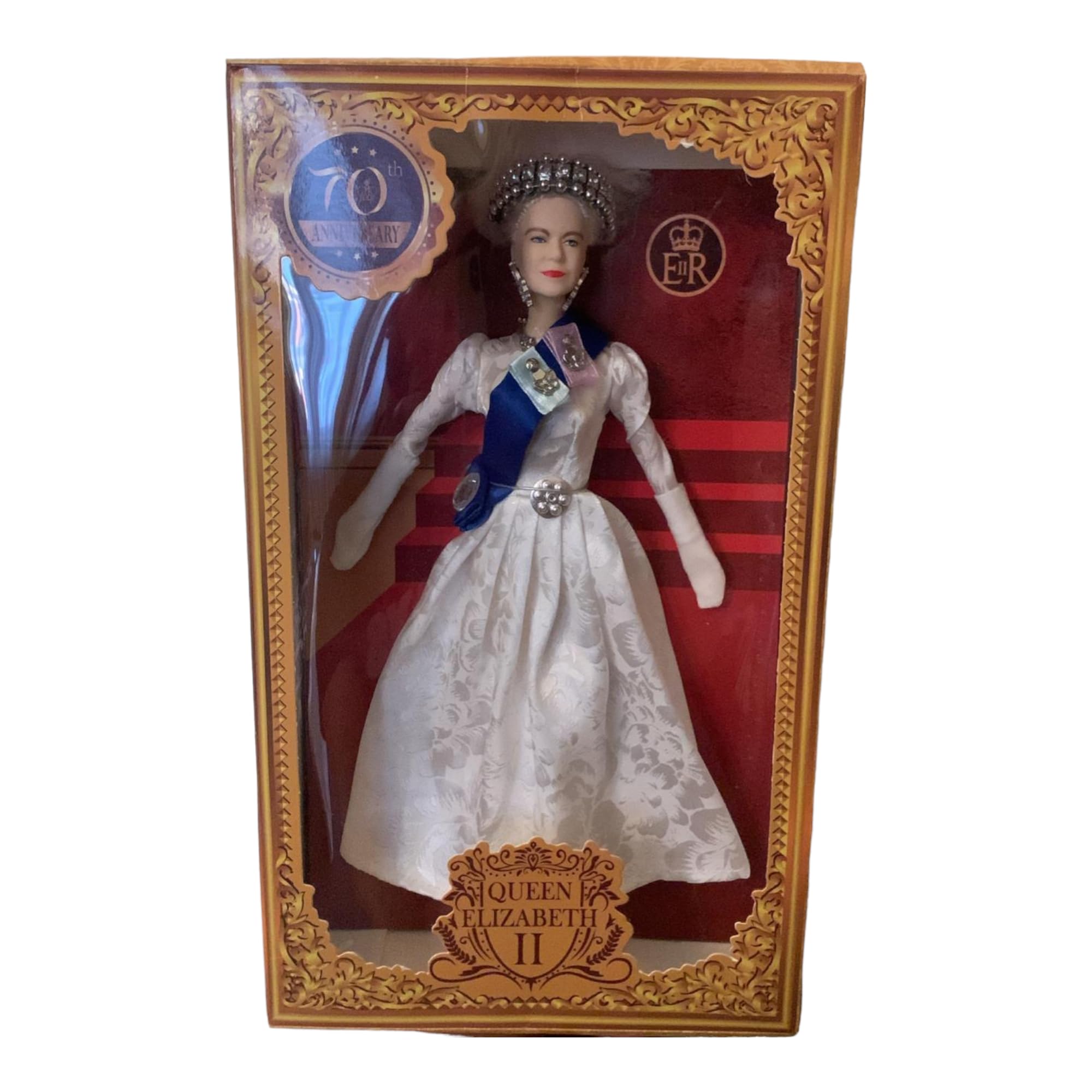 Muñeca de coleccionista Queen Elizabeth II de 11.5 pulgadas