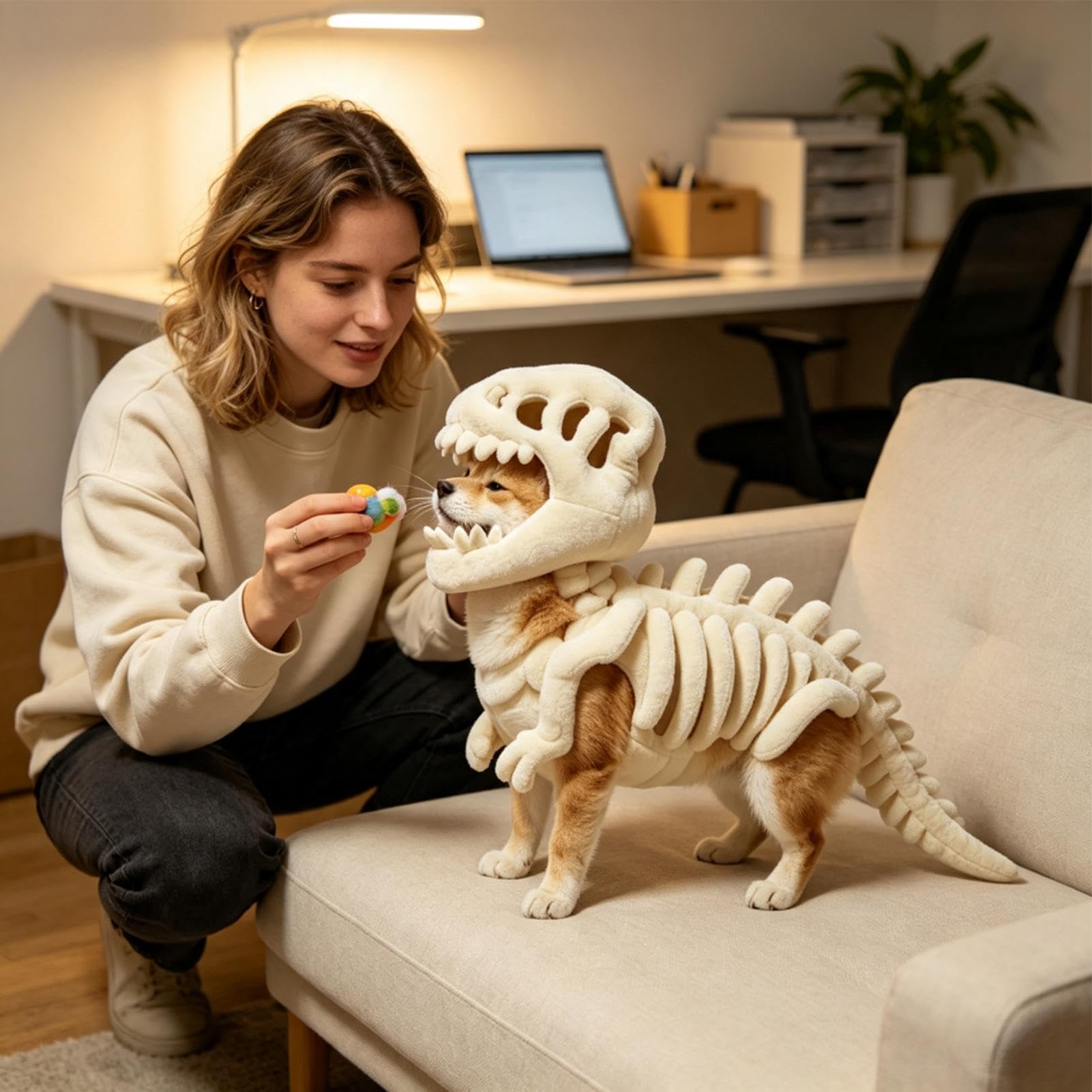 Kostium dinozaura dla psów, Halloween, przebranie na imprezę