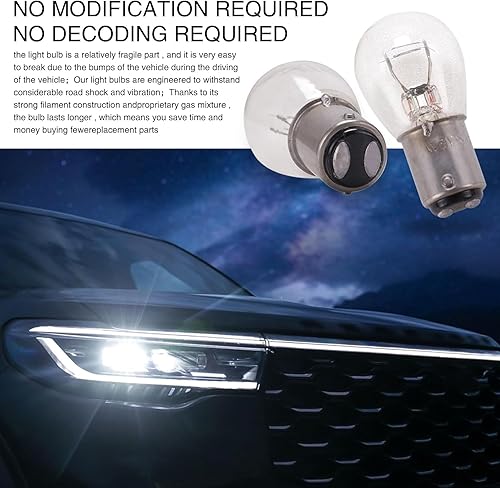 Miniatura 6 de 10 luces de freno halógenas Auto 1141, 12 V, 21 W, pie plano, luz única, luz brillante, luz direccional, marcador Plug and Play, luces traseras de