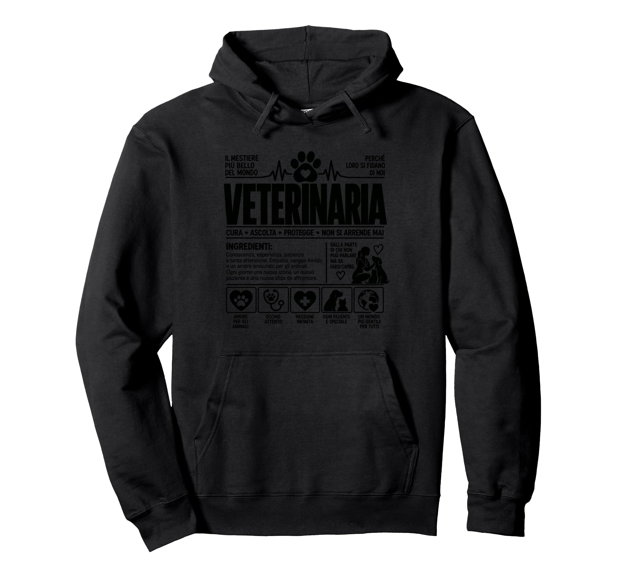 Veterinaria donna divertente veterinaria Animali Pullover Hoodie OEKO-TEX STANDARD 100