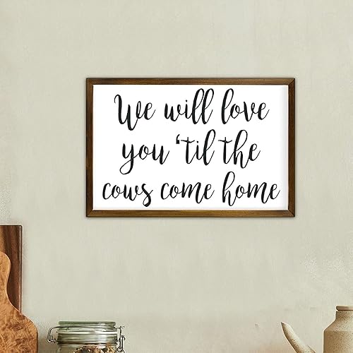 Miniatura 7 de We Will Love You Til The Cows Come Home, letrero de guardería, decoración de guardería temática de granja, decoración de guardería de granja,