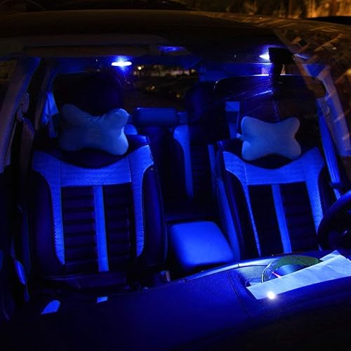 Miniatura 4 de BlyilyB 3rd LED lámpara de freno cola parada lámpara intermitente módulo y azul reemplazo acción # 194 T10 168 2825 W5W 175 158 bombilla 5050 5 SMD