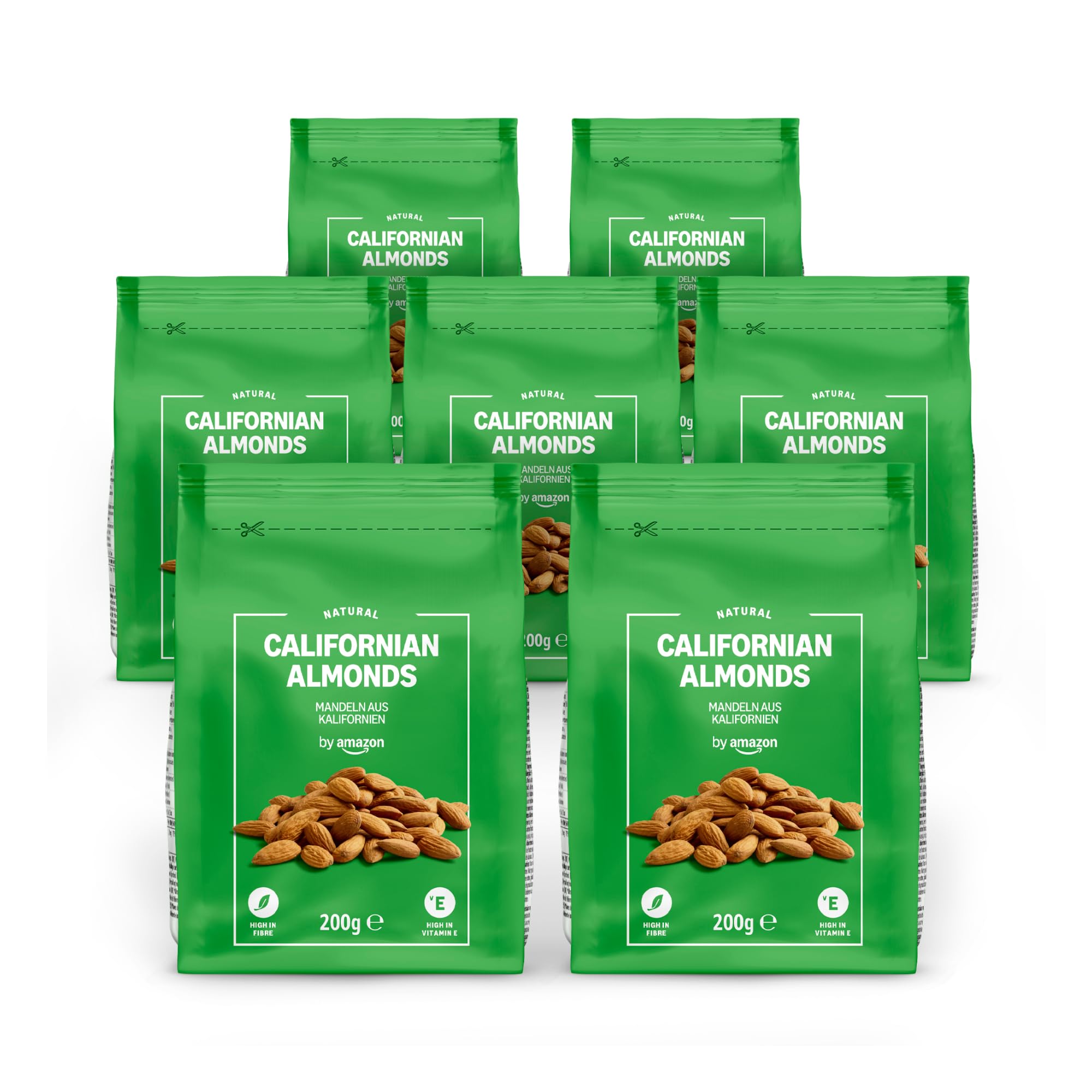 by Amazon Californian Almonds - 200g, Pack of 7